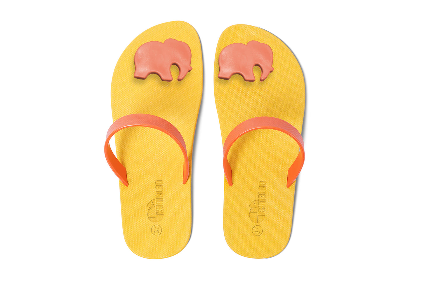 Poppi Ellie Yellow Sole Orange Strap