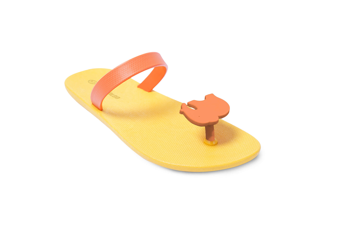Poppi Ellie Yellow Sole Orange Strap