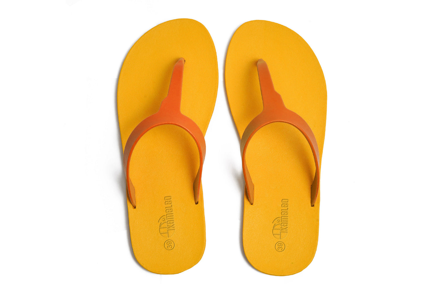 Thongs Yellow Sole Orange Strap
