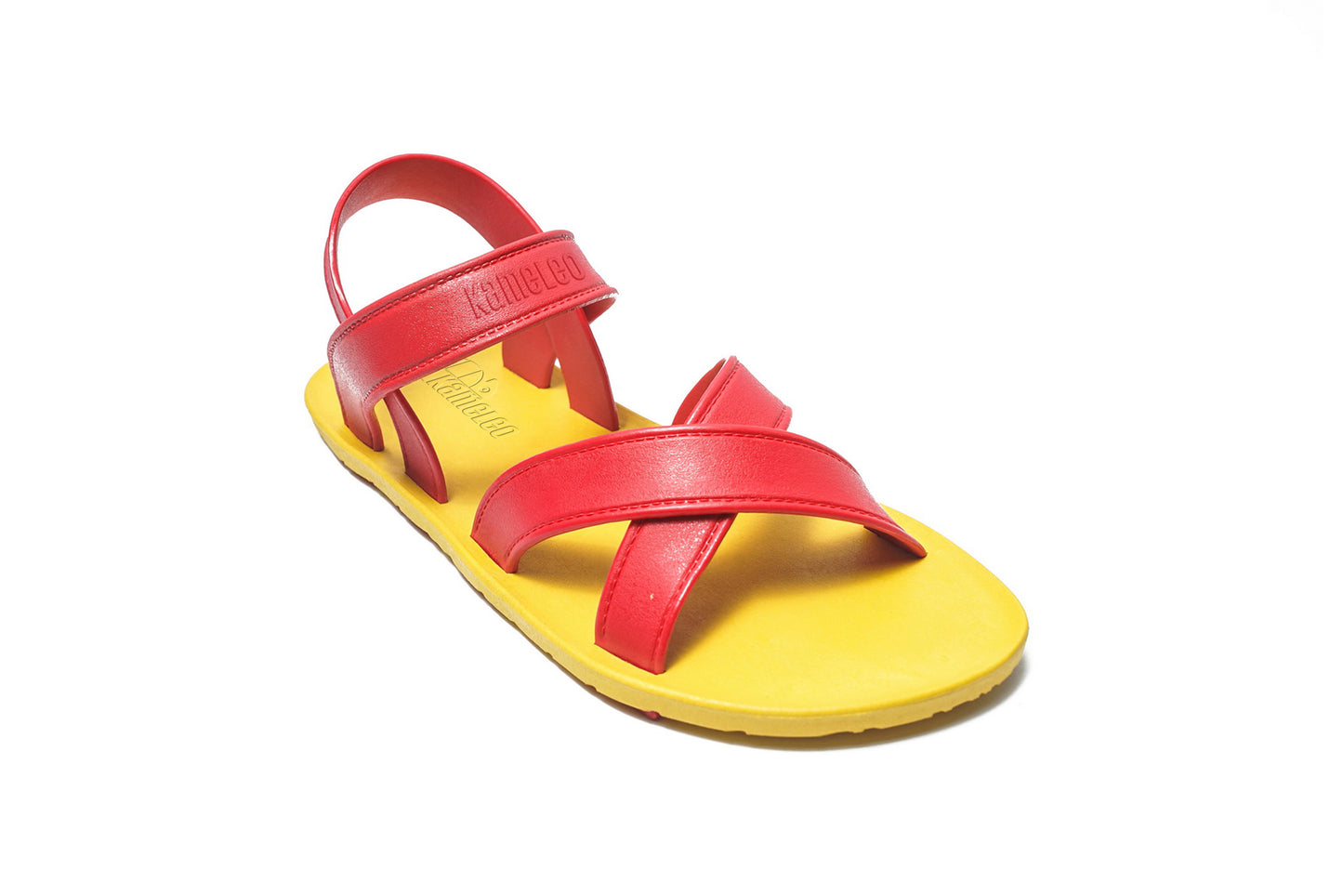 Cross Plus Kids Yellow Sole Red Strap