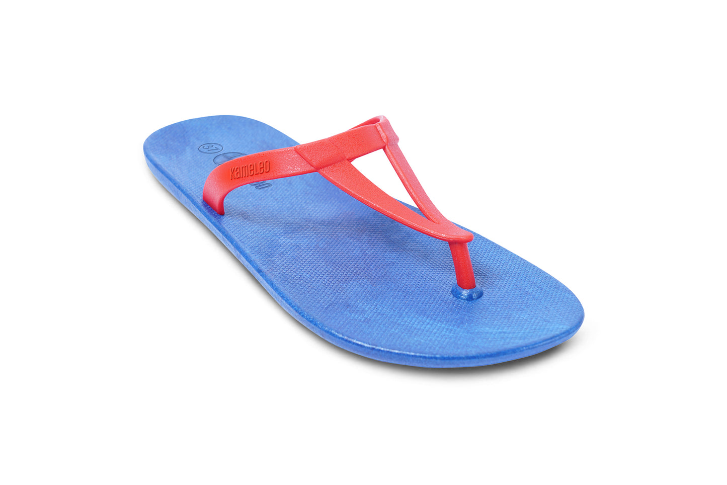 Eiffel Blue Sole Red Strap