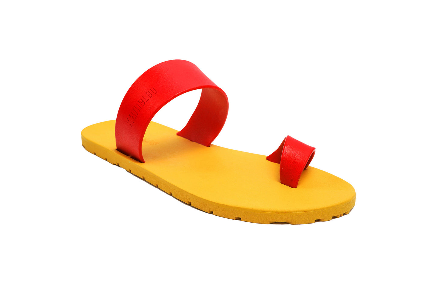 Pop Thumb Yellow Sole Red Strap