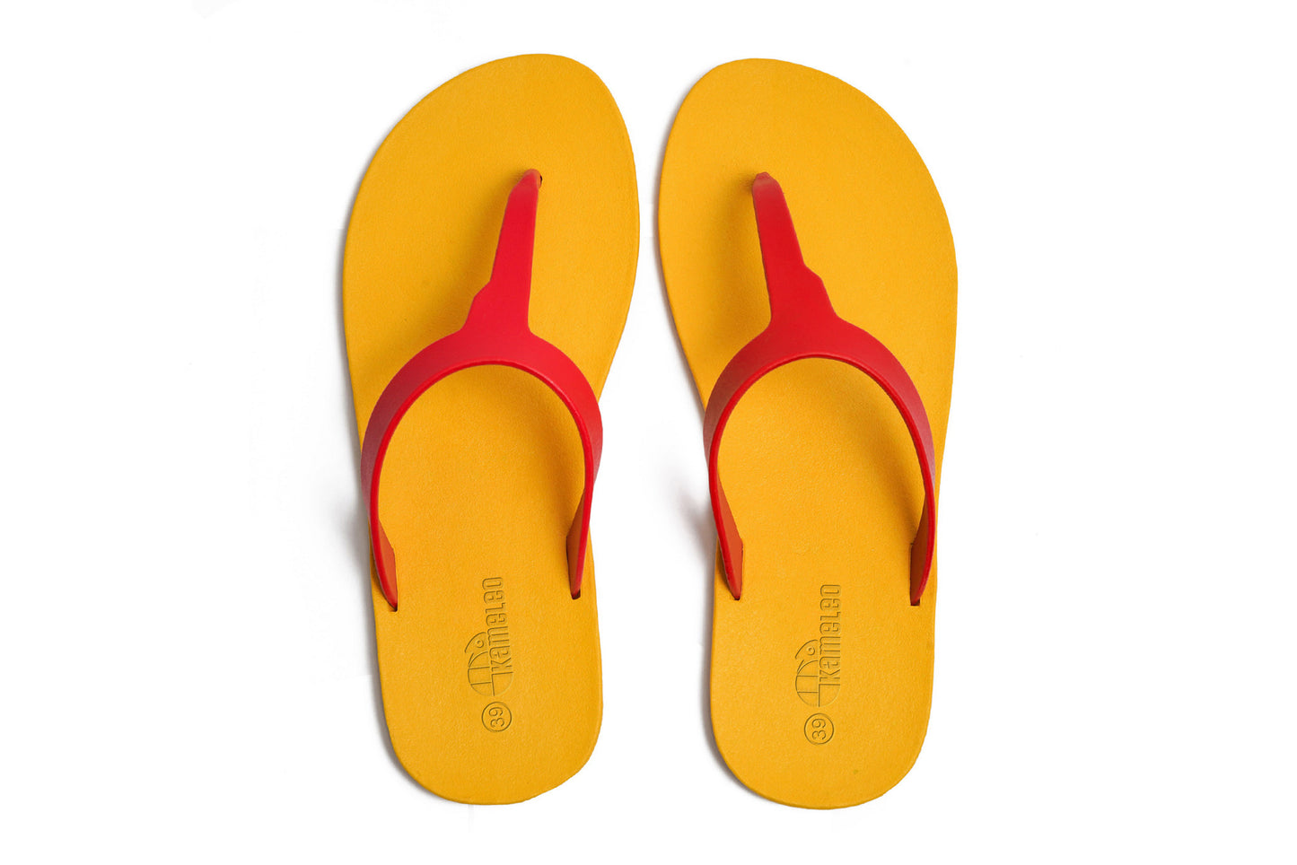 Thongs Yellow Sole Red Strap
