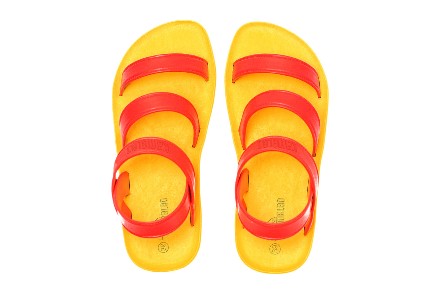 Twin Plus Yellow Sole Red Strap