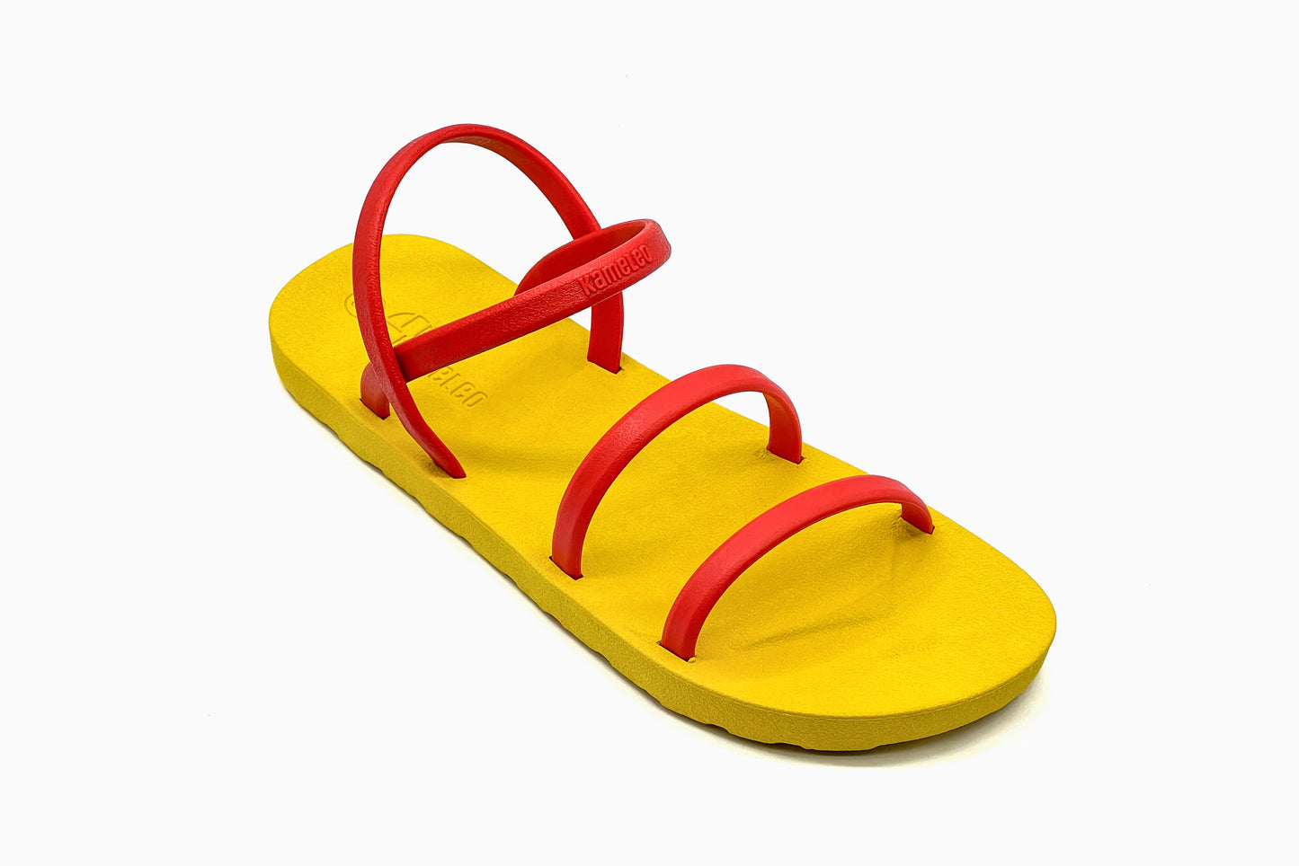 Twin Slim Yellow Sole Red Strap