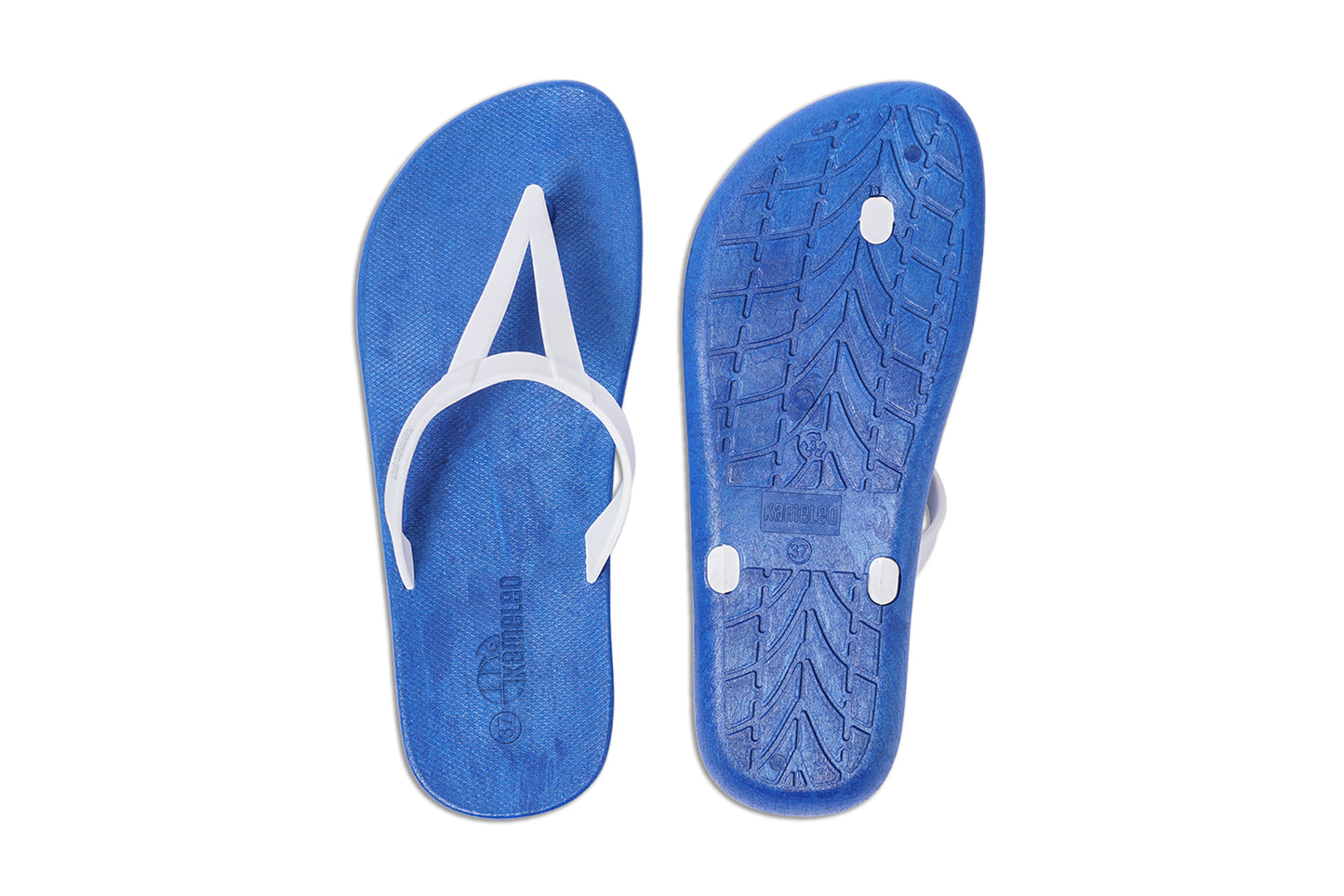Eiffel Blue Sole White Strap