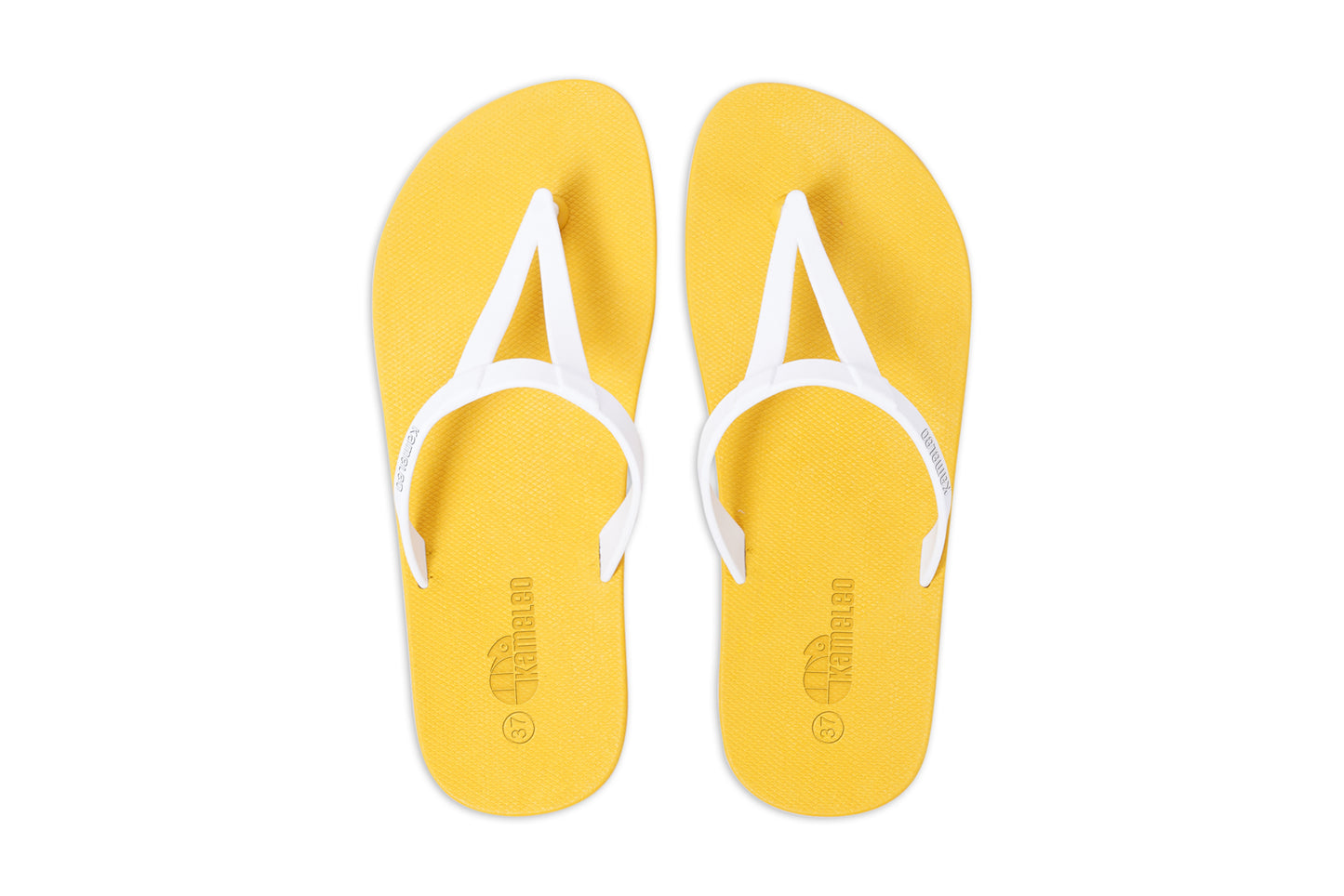Eiffel Yellow Sole White Strap