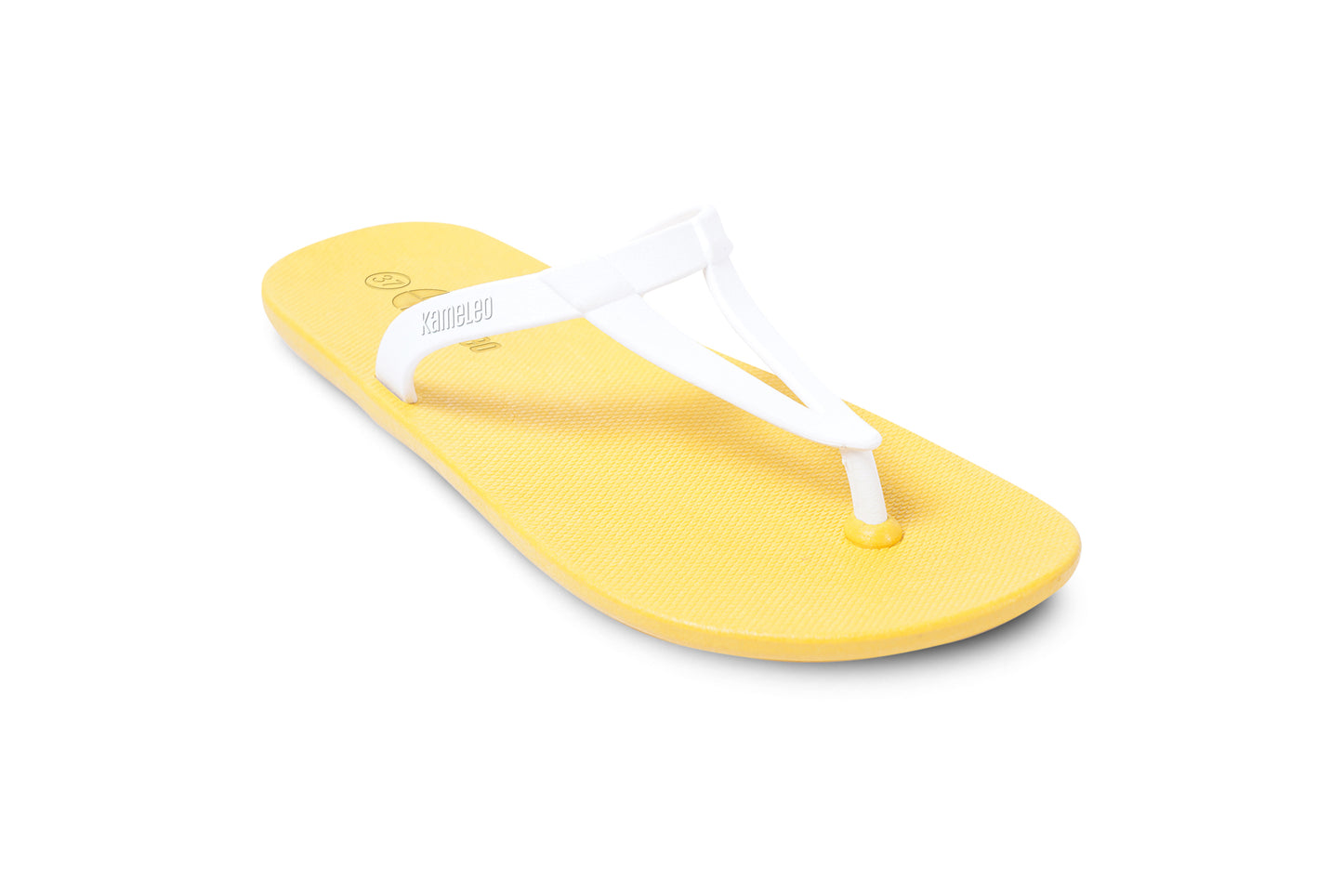 Eiffel Yellow Sole White Strap