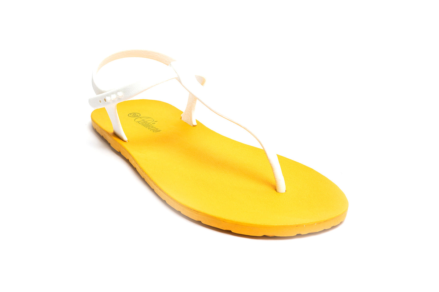 Saily Yellow Sole White Strap