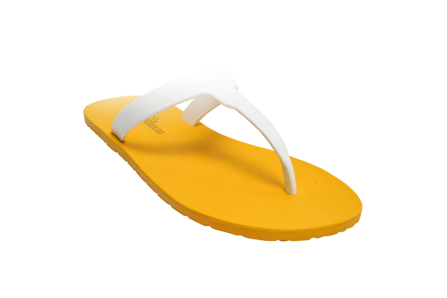Thongs Yellow Sole White Strap