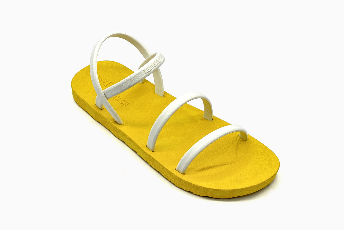 Twin Slim Yellow Sole White Strap