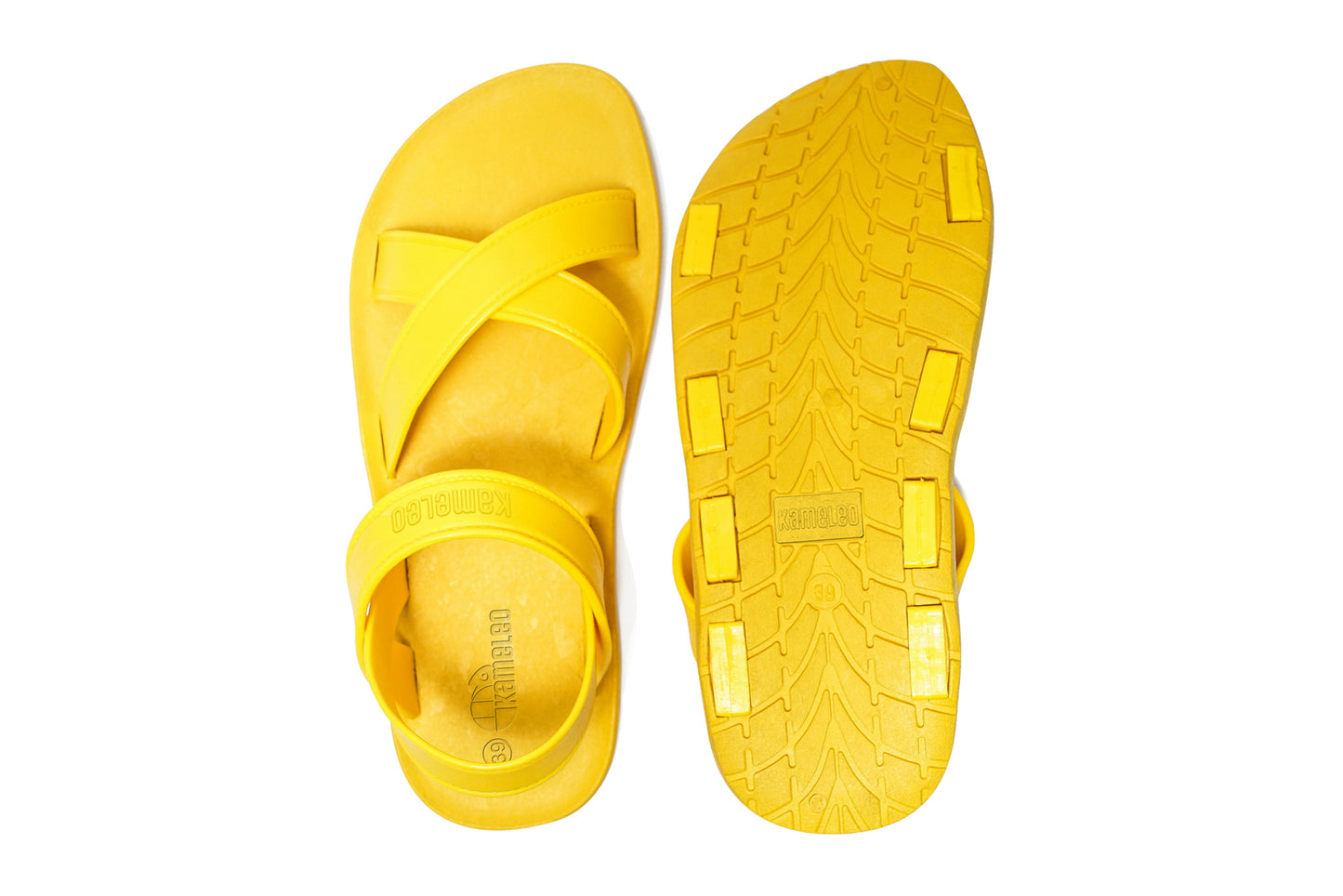 Cross Plus Yellow Sole Yellow Strap