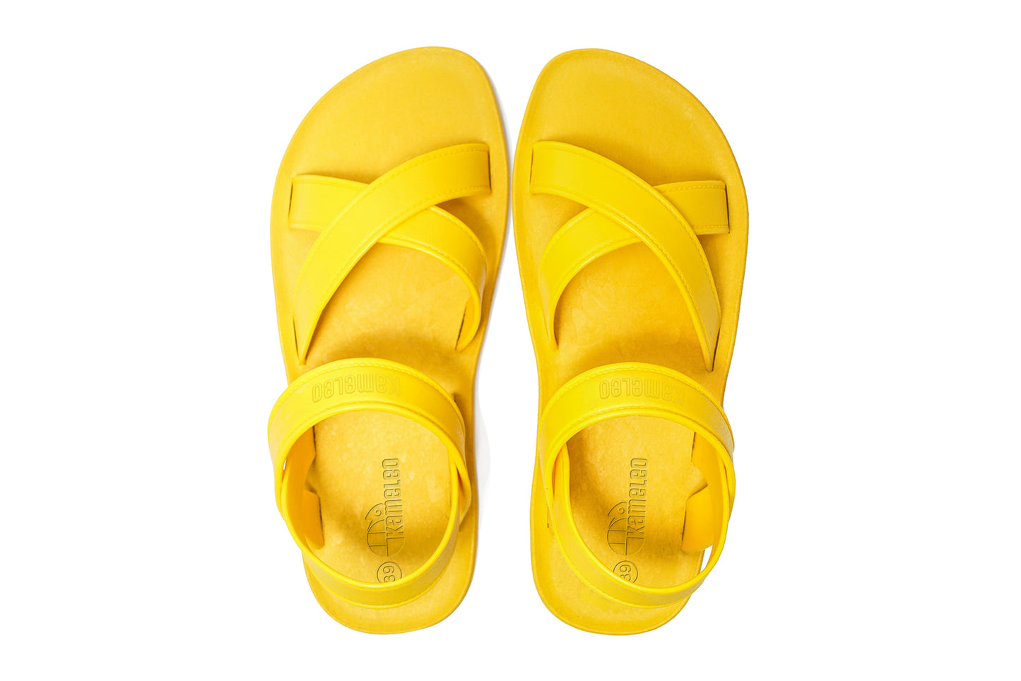 Cross Plus Yellow Sole Yellow Strap