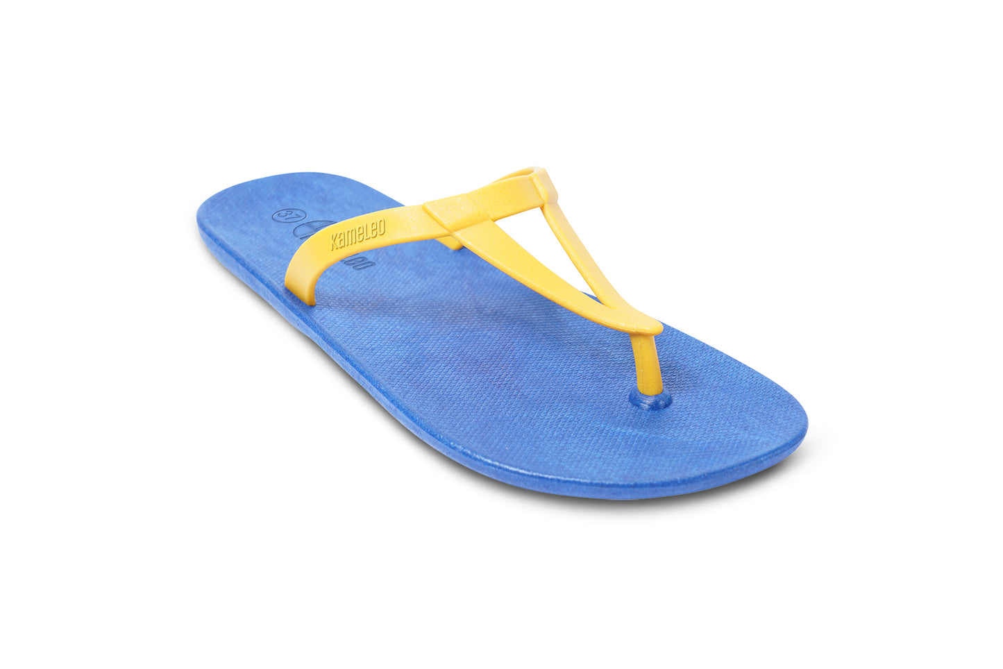Eiffel Blue Sole Yellow Strap