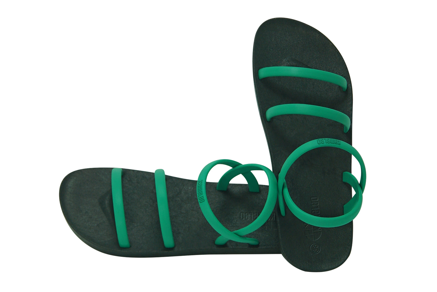 Twin Slim Black Sole Green Strap