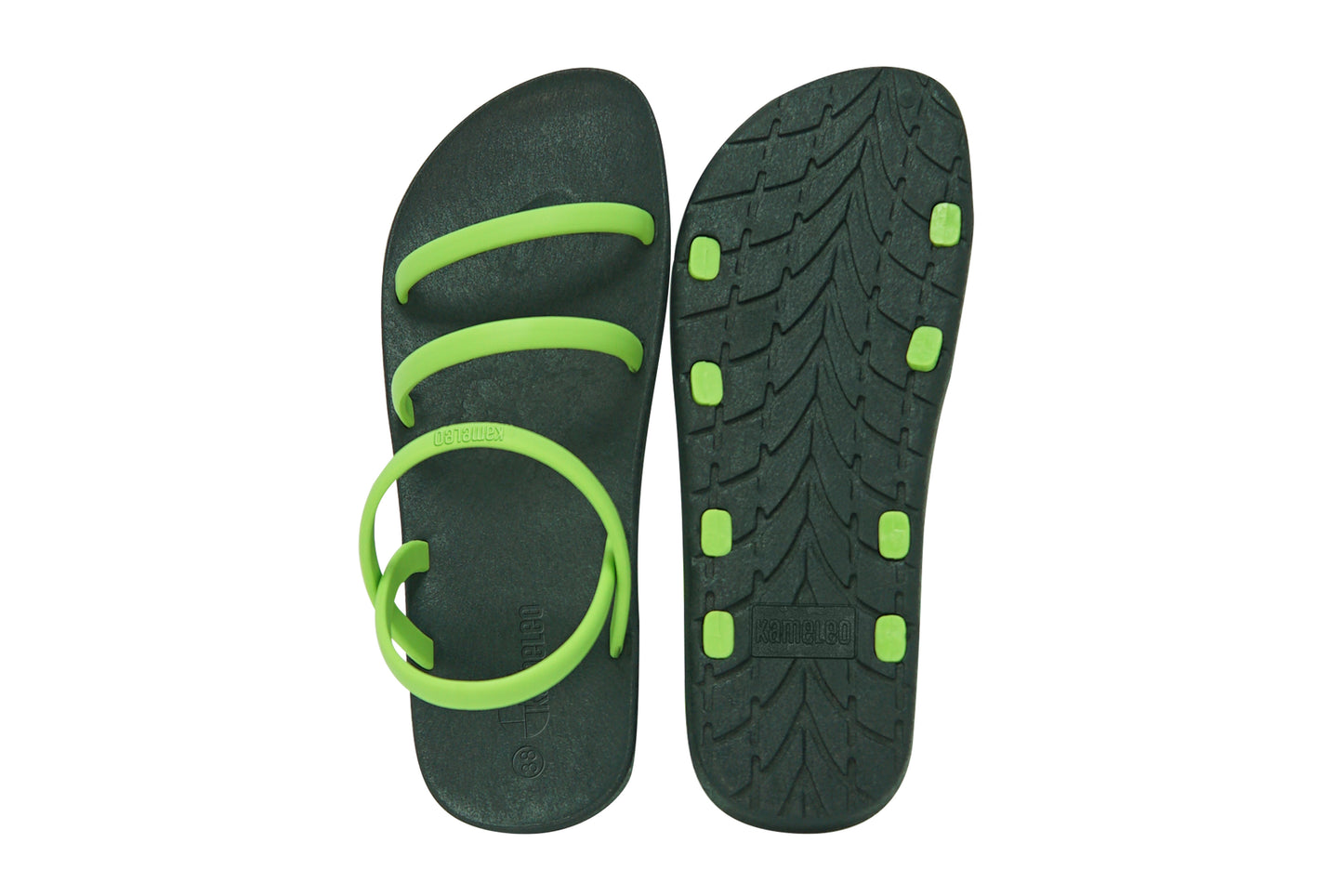 Twin Slim Black Sole Lime Strap