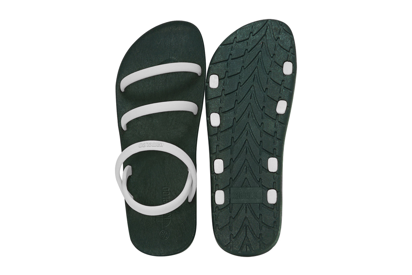 Twin Slim Black Sole White Strap