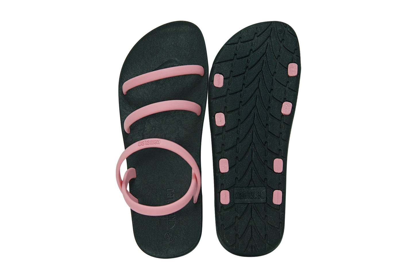 Twin Slim Black Sole LightPink Strap