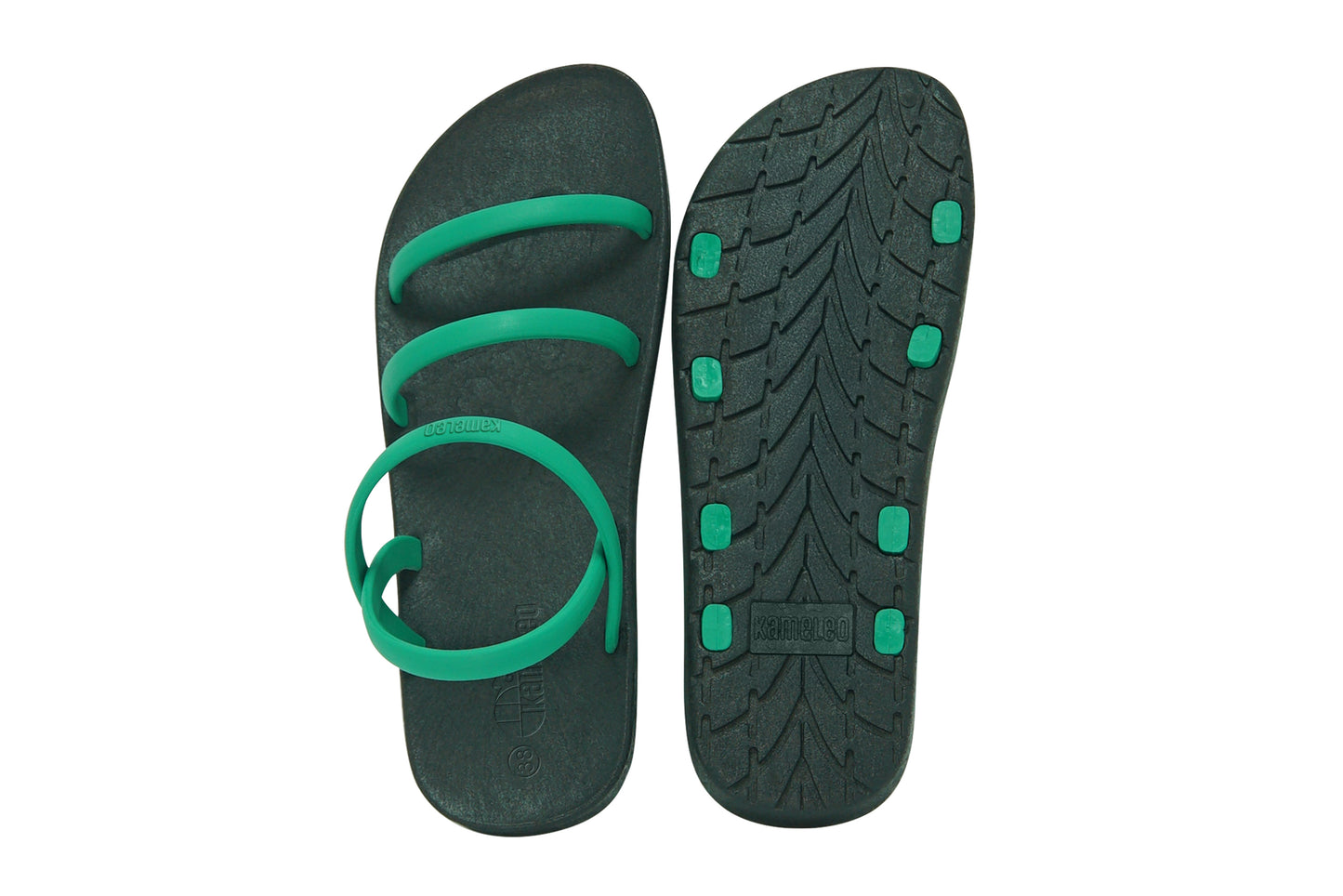 Twin Slim Black Sole Green Strap