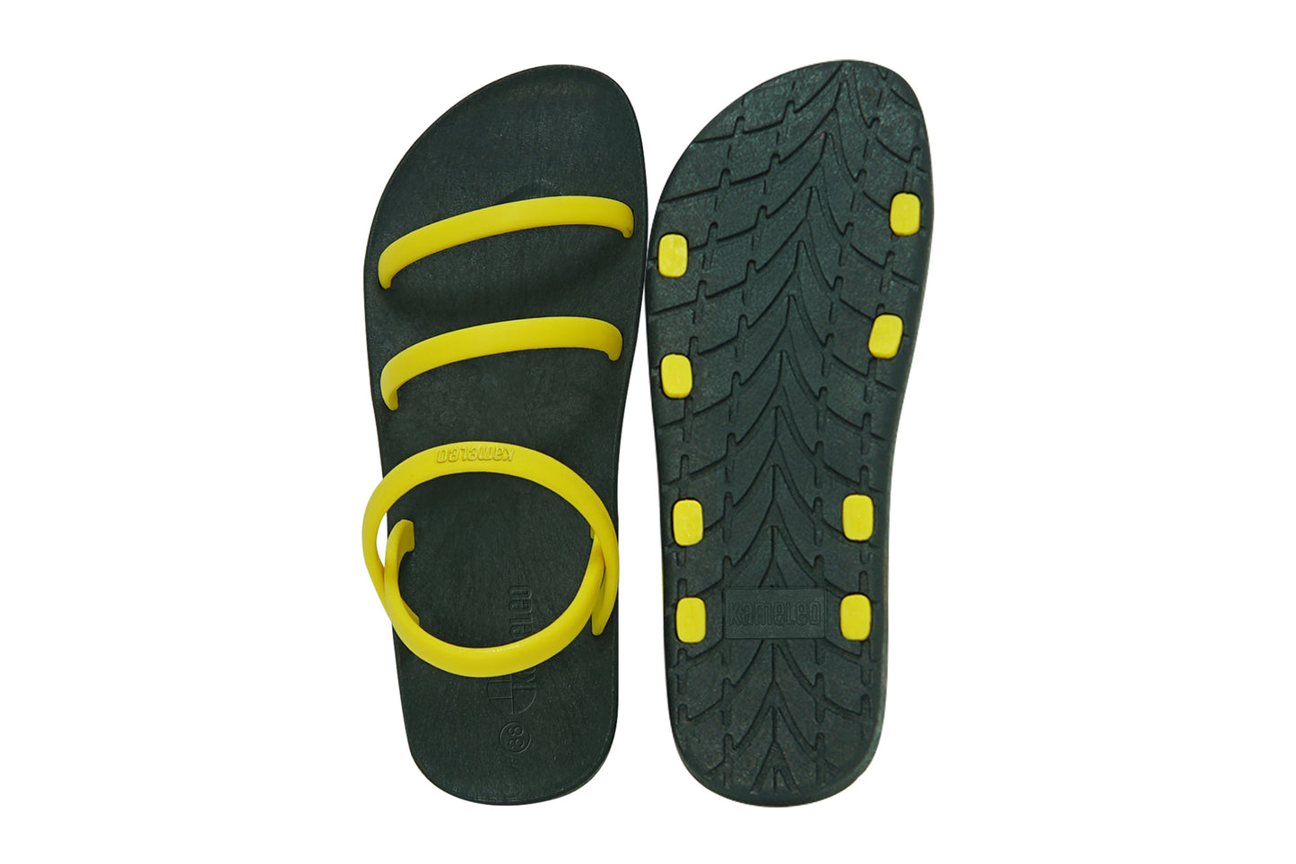 Twin Slim Black Sole Yellow Strap
