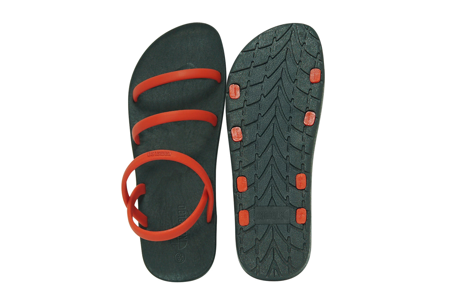 Twin Slim Black Sole Red Strap