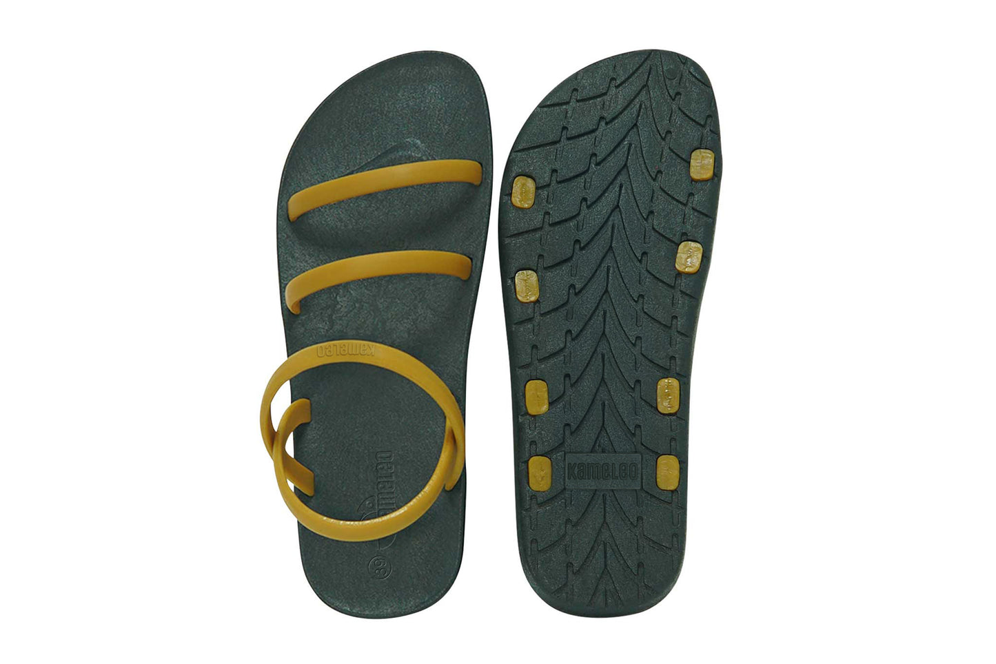 Twin Slim Black Sole Caramel Strap
