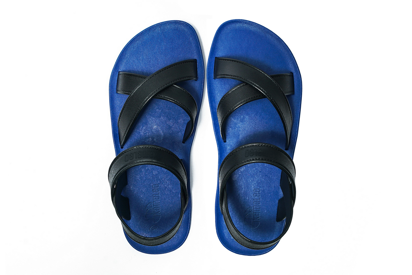 Cross Plus Blue Sole Black Strap