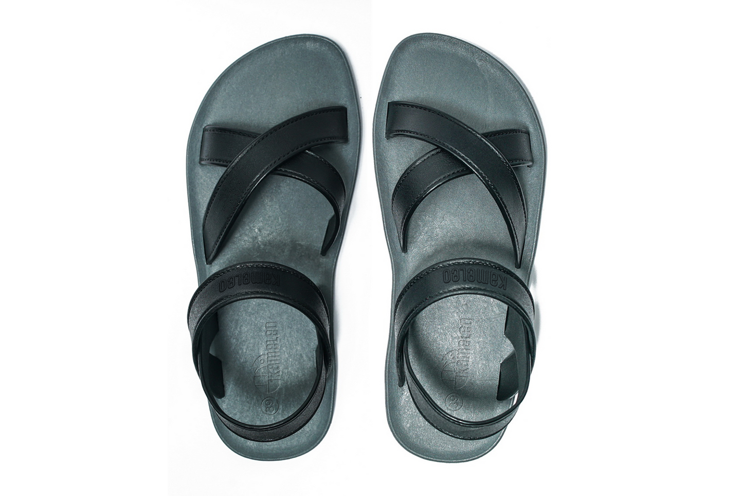 Cross Plus Grey Sole Black Strap