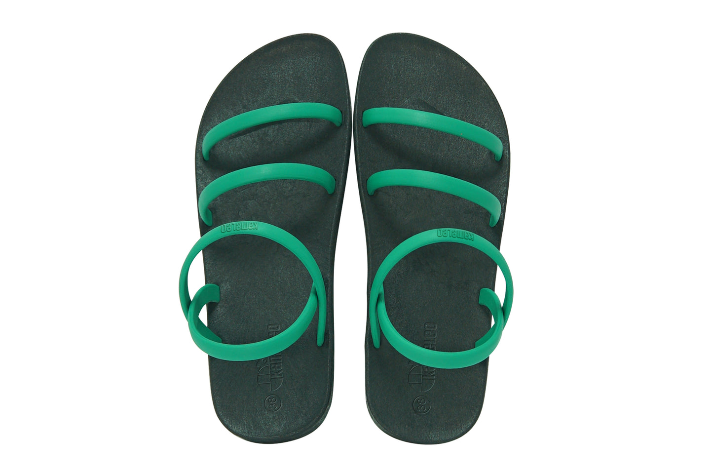 Twin Slim Black Sole Green Strap
