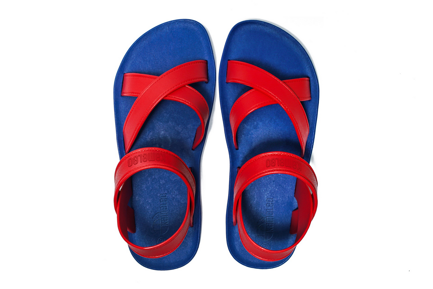 Cross Plus Blue Sole Red Strap