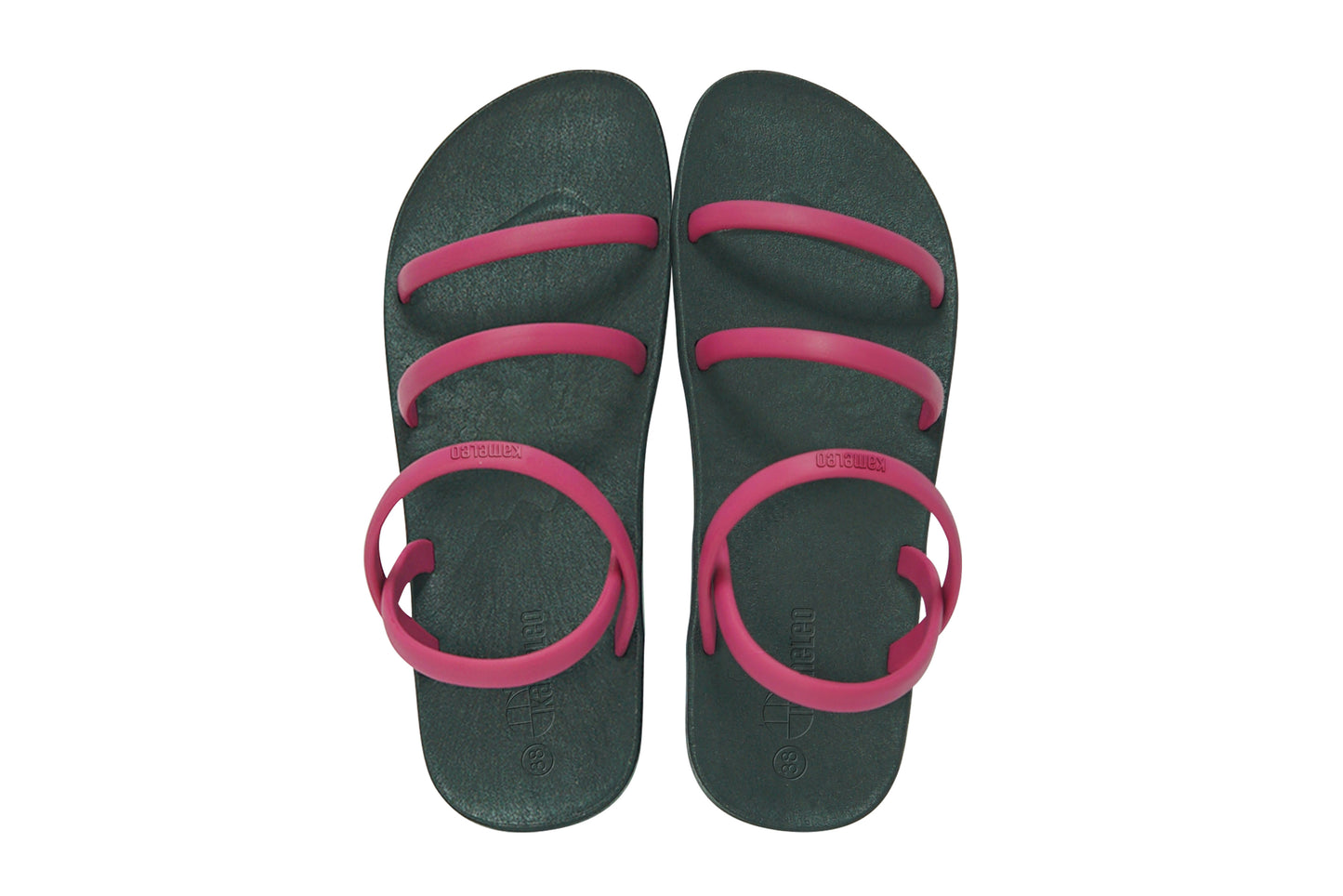 Twin Slim Black Sole Pink Strap
