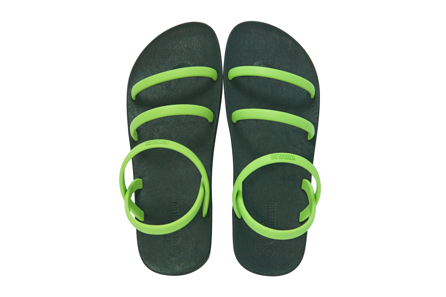 Twin Slim Black Sole Lime Strap