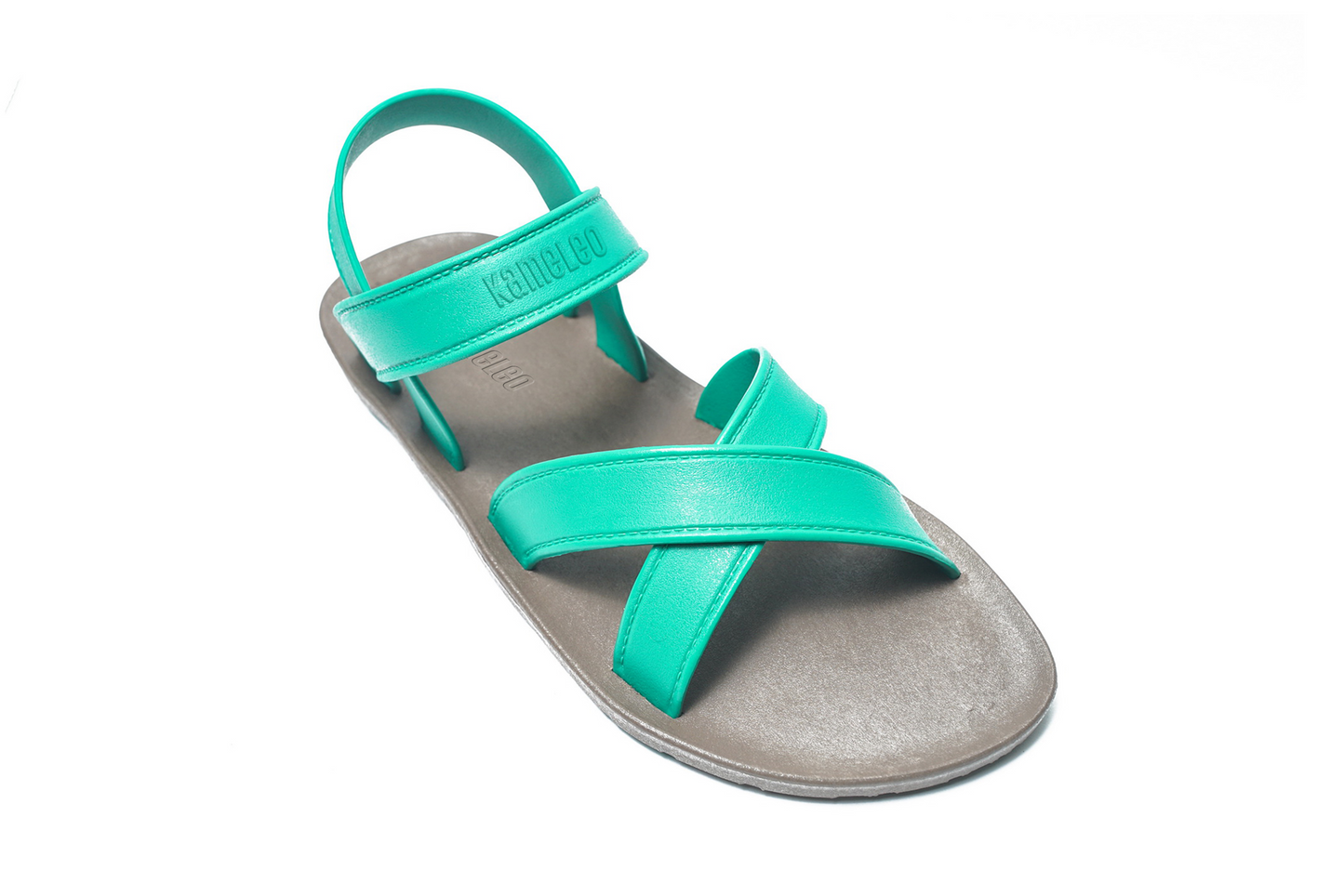 Cross Plus Brown Sole Green Strap