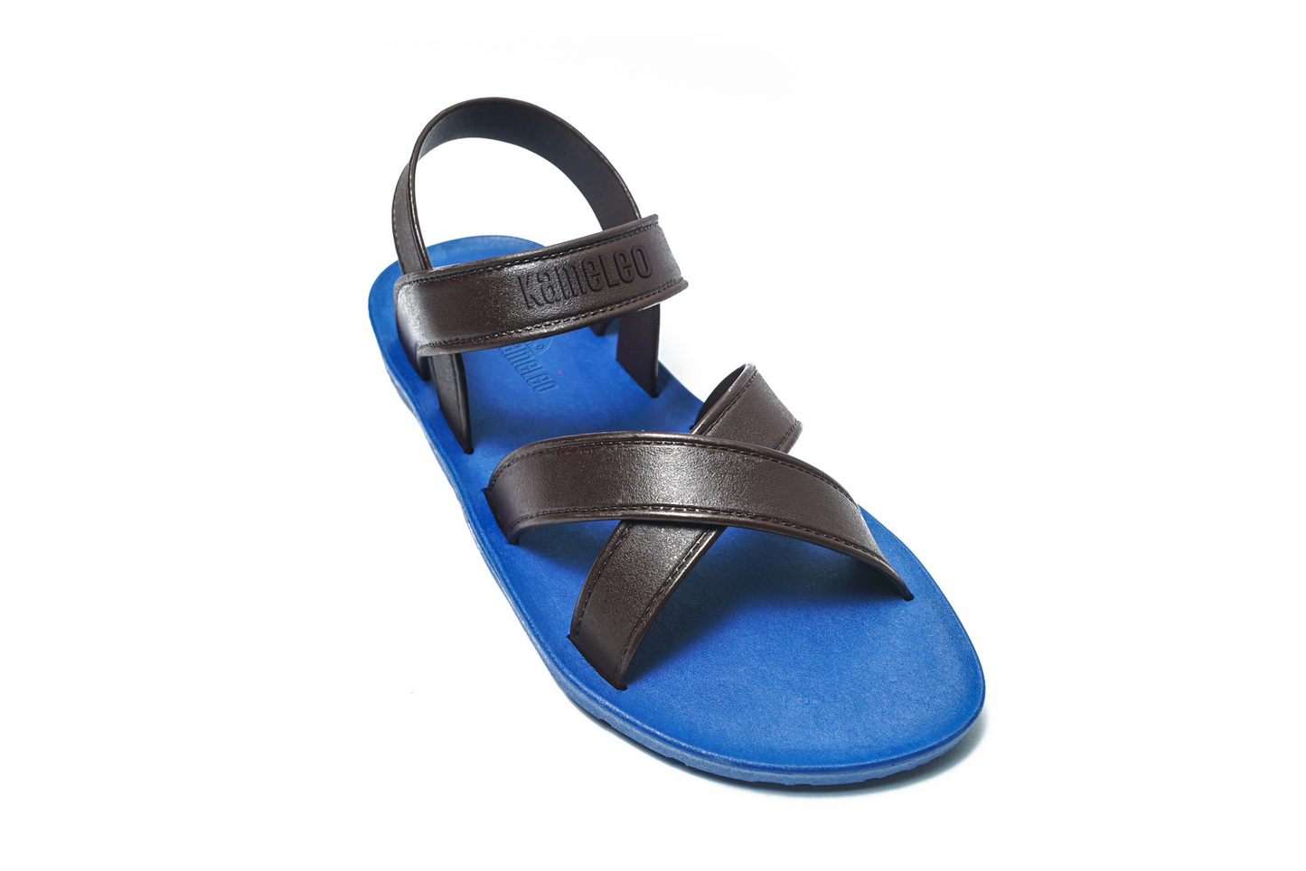 Cross Plus Blue Sole Brown Strap