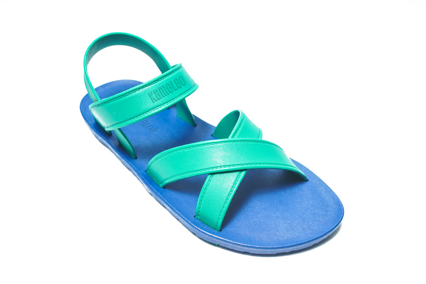 Cross Plus Blue Sole Green Strap