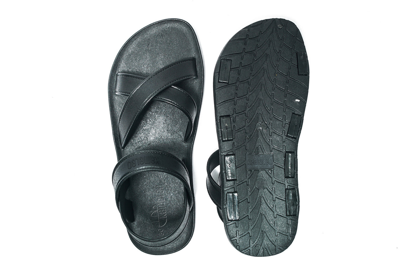 Cross Plus Kids Black Sole Black Strap
