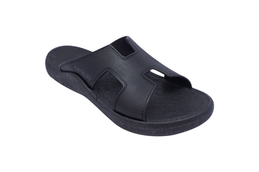 Hermey Black Sole Black Strap