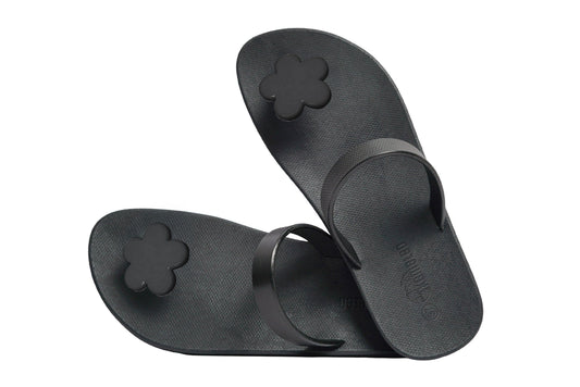 Poppi Flora Black Sole Black Strap