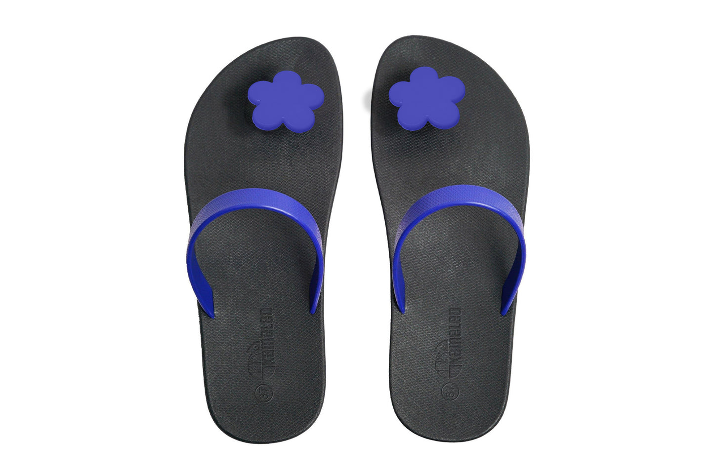Poppi Flora Black Sole Blue Strap