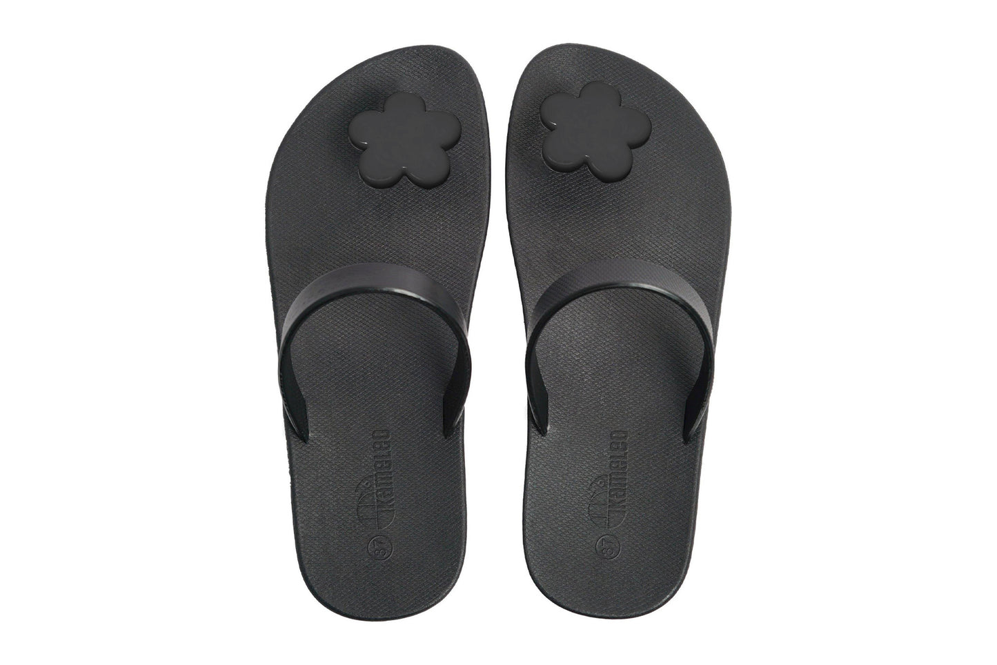 Poppi Flora Black Sole Black Strap