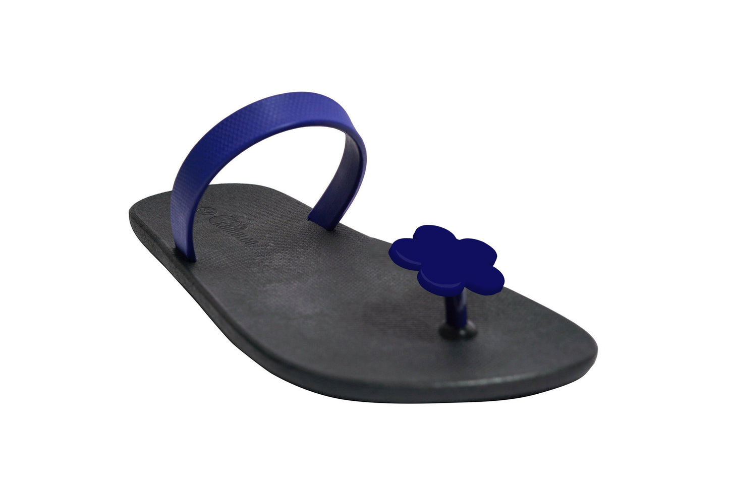 Poppi Flora Black Sole Blue Strap