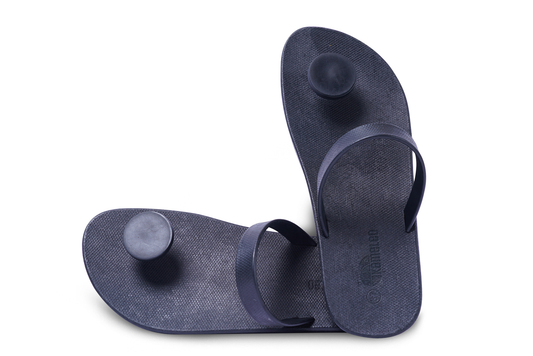 Poppi Dot Black Sole Black Strap