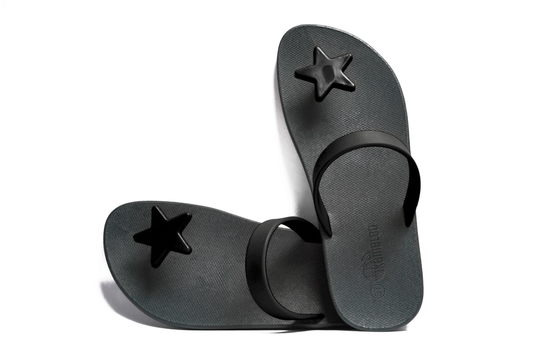 Poppi Star Black Sole Black Strap