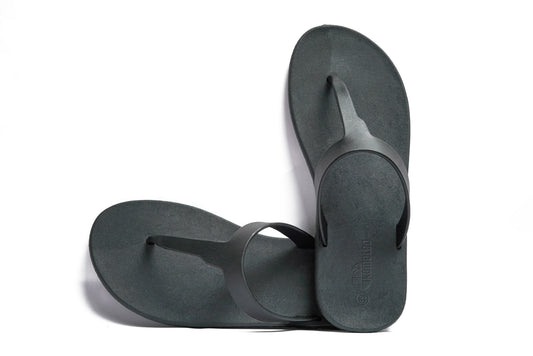 Thongs Black Sole Black Strap