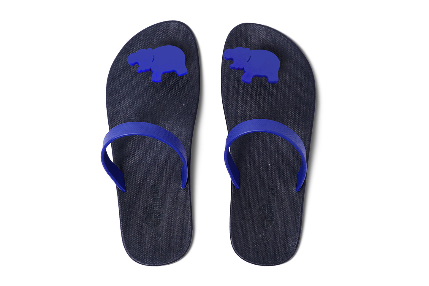 Poppi Hippo Black Sole Blue Strap