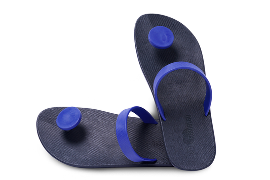 Poppi Dot Black Sole Blue Strap