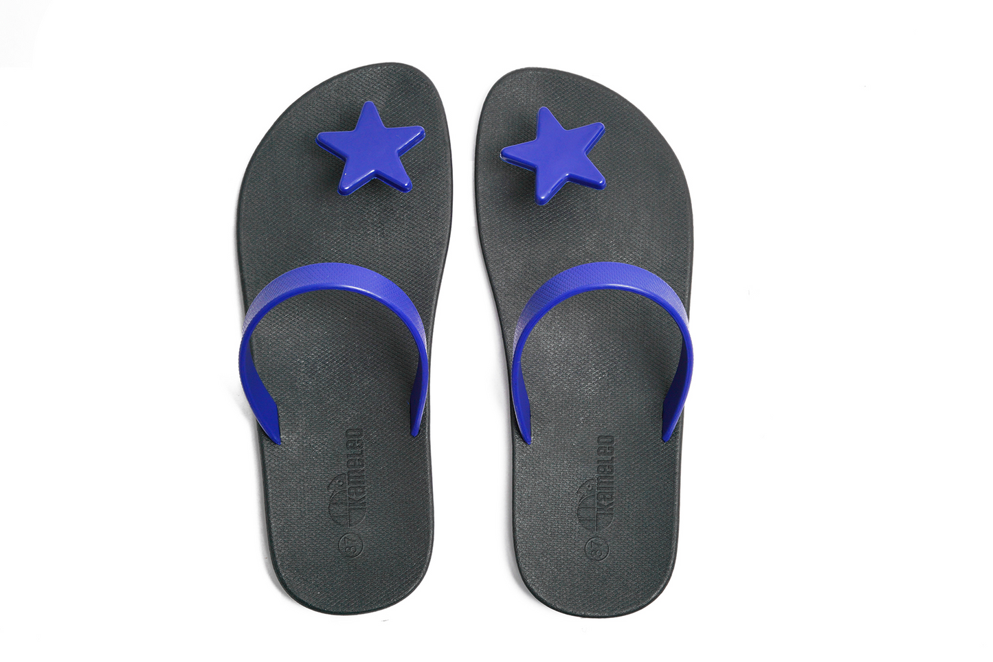 Poppi Star Black Sole Blue Strap