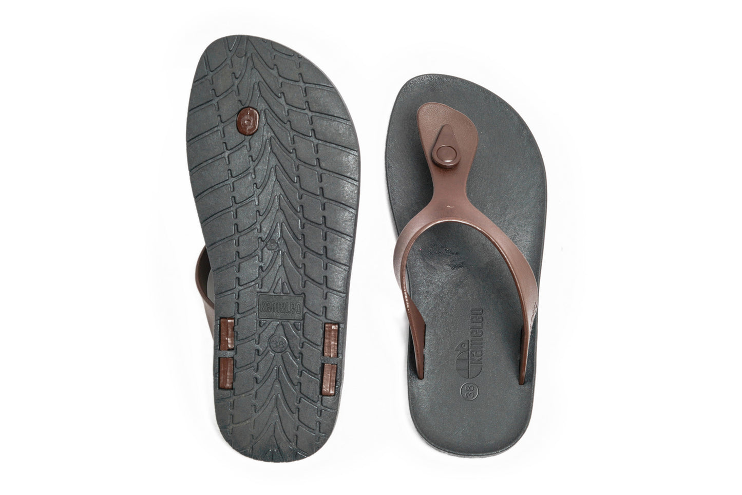 Candy Black Sole Brown Strap