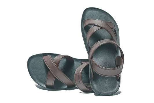 Cross Plus Kids Black Sole Brown Strap