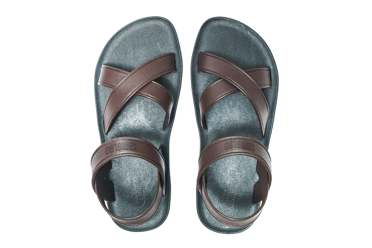 Cross Plus Kids Black Sole Brown Strap
